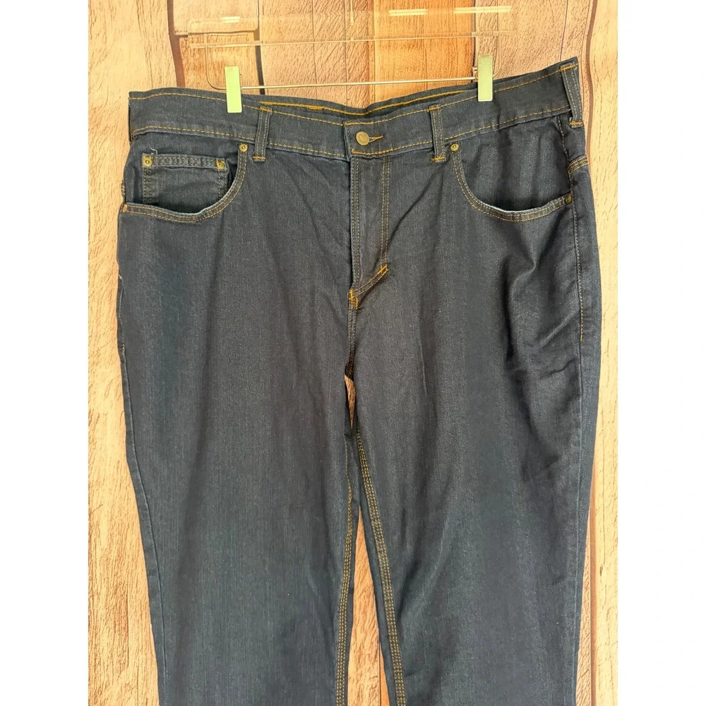 Origin Jeans Delta 68 Legit Fit Straight Leg Performance Denim Dark Wash 40 X 36